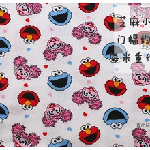 50X170 м улица кунжута вязать хлопчатобумажные ткани мультфильм печати лоскутное DIY одежда для малышей материал вышитая Футболка