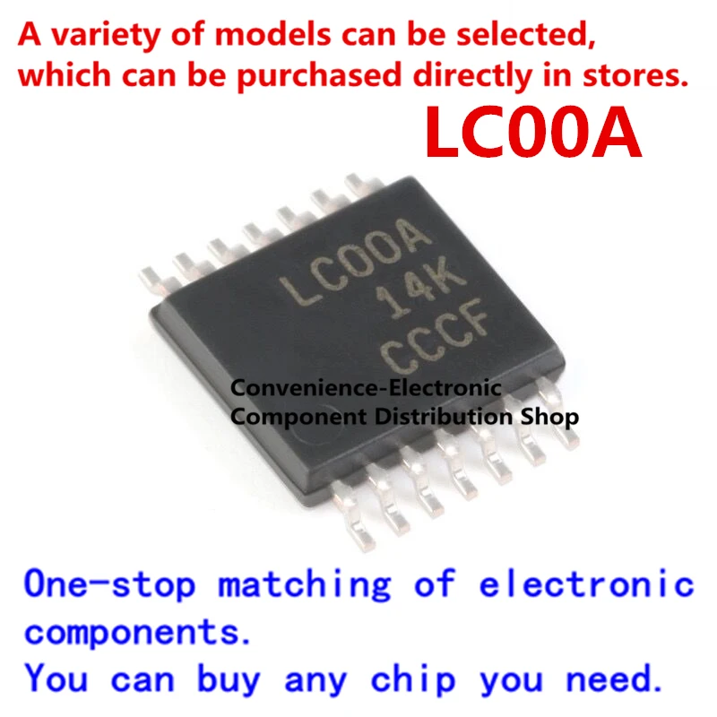 

10PCS/PACK LC00A 74LVC00APW 74LVC00A SN74LVC00APWR TSSOP-14 quad 2-input positive NAND gate logic chip