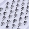 Fashion 50pcs Adjustable Men's Ring Dragon-shaped Punk Retro Men's Domineering Animal Finger Ring Creative Gift Jewelry 2
