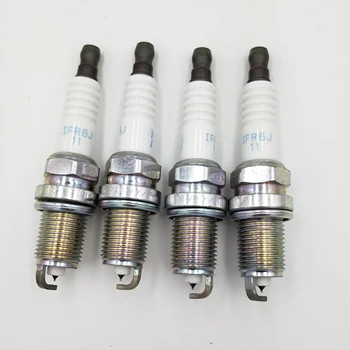 

4PCS High quality iridium platinum IFR6J11 IFR6J-11 7658 IFR6J 11 spark plug for jimny