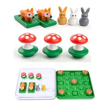 Jeu de Puzzle intelligent lapin, jouet de Table Portable, entraînement à la mémoire, placer le niveau pour déplacer le bloc à travers