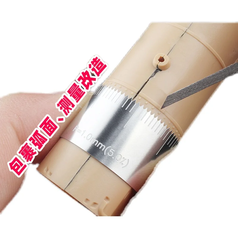 Model equidistant opening aid ruler Arc surface measurement modification ruler Mecha military model model tools