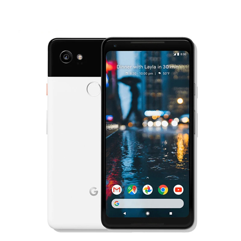 Разблокированный смартфон Google Pixel 2 XL 6,0 ''дюймовый Восьмиядерный с одной sim-картой 4G LTE Android мобильный телефон 4 Гб ram 64 Гб 128 ГБ rom смартфон