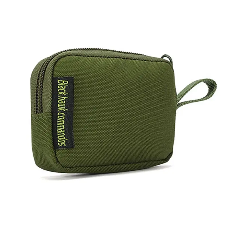 Mini Outdoor Accessories Bag for Earphone EDC Key Bag Coin Purse Ranger Green Wallet Tool Bag