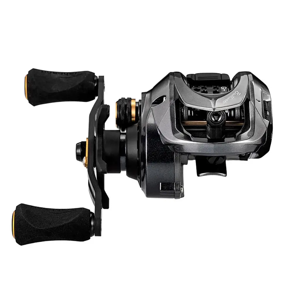 7.2:1 Speed Ratio Right Left Hand Baitcasting Carbon Rocker Arm Fishing Reel GH100 Shallow Spool Fishing Wheel 7.2:1 Speed Ratio Right Left Hand Baitcasting Carbon Rocker Arm Fishing Reel GH100 Shallow Spool Fishing Wheel