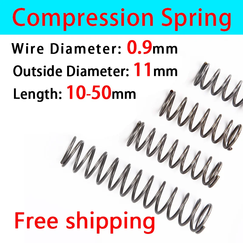 

Spot Compressed Spring Return Spring Release Spring Pressure Spring Wire Diameter 0.9mm Outer Diameter 11mm