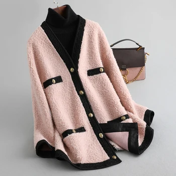 

A19075 women winter 100% real wool over size parka warm jacket small camel fur girl coat lady Long jacket over size parka
