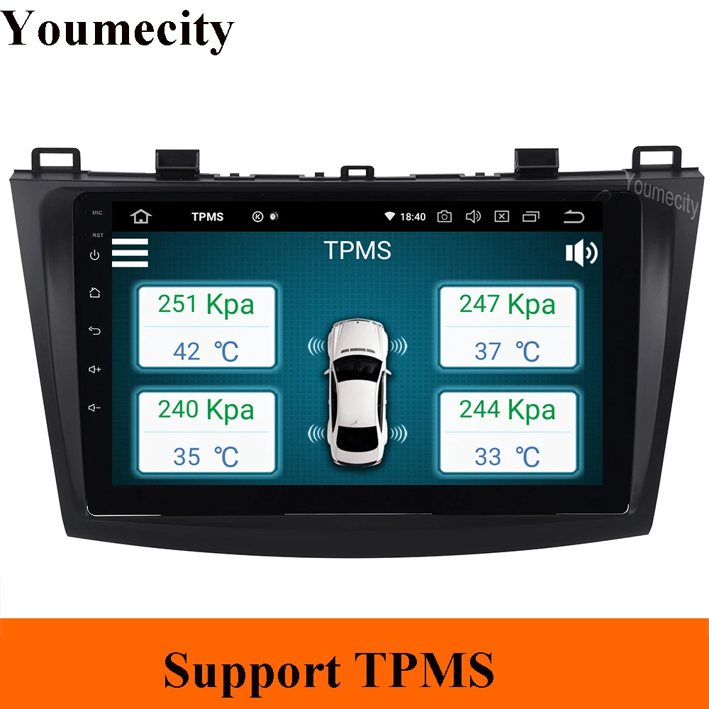 Flash Deal 9inch Android 9.0 Octa Core 2GRAM 32GROM Car DVD Player for Mazda 3 2010 2010 2011 2013 Radio GPS Navigation BT WIFI Map 4