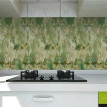 Толстый водонепроницаемый мраморный узор масло для кухни отремонтированные наклейки плитка мебель Украшение стены самоклеющиеся обои