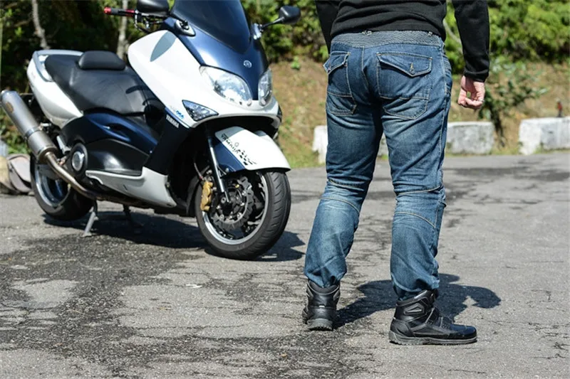 XS-3XL внедорожный горный велосипед ATV мотогонок мужские джинсы из денима женские повседневные штаны для верховой езды с протекторами рыцарские брюки