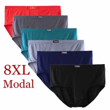 8XL-XL 6Pcs Modal Plus Size Oversize Mens Underwear Brief Mens Briefs Men Shorts Underwear Men Underwear Male Underwear Comfort