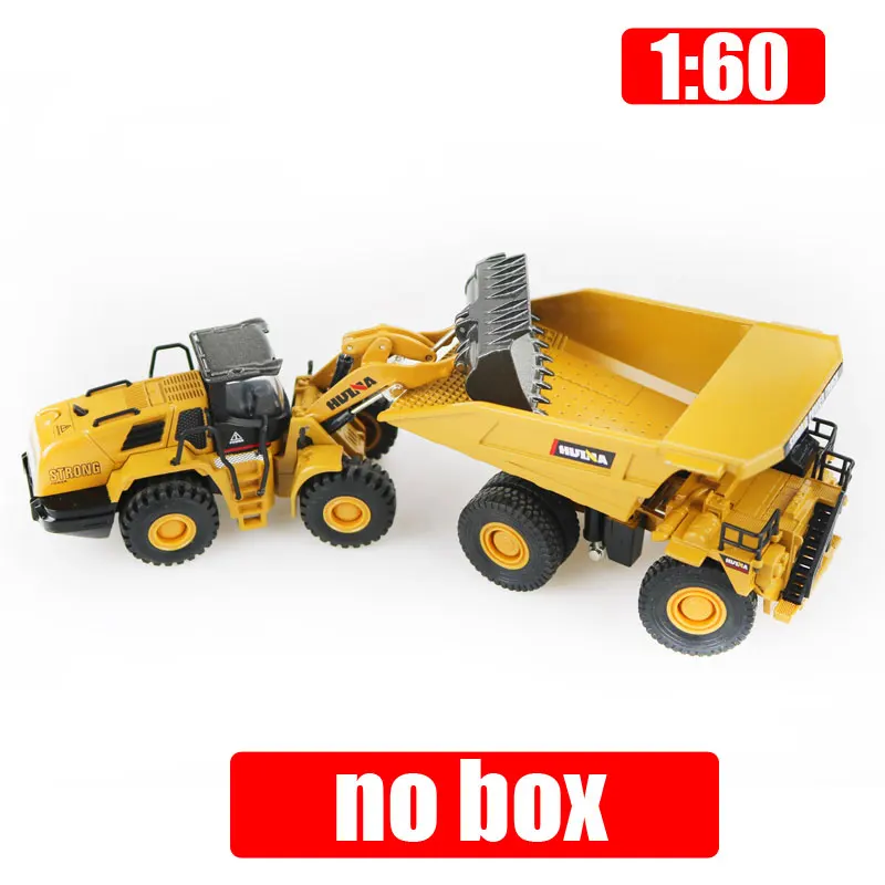 Huina 7810 7812 7813 литья под давлением сплав инженерной модель автомобиля 1: 60 масштаб экскаватор самосвал погрузчик с узором для маленьких мальчиков рождественские подарки - Цвет: 2pc no box c