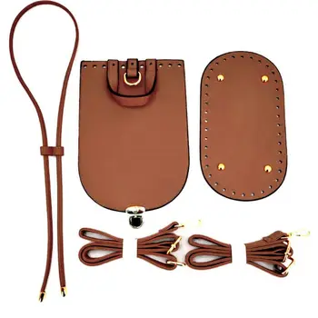 

6pcs Leather Parts Set Sewing Accessories for DIY Shoulder Bucket Bag Handbag