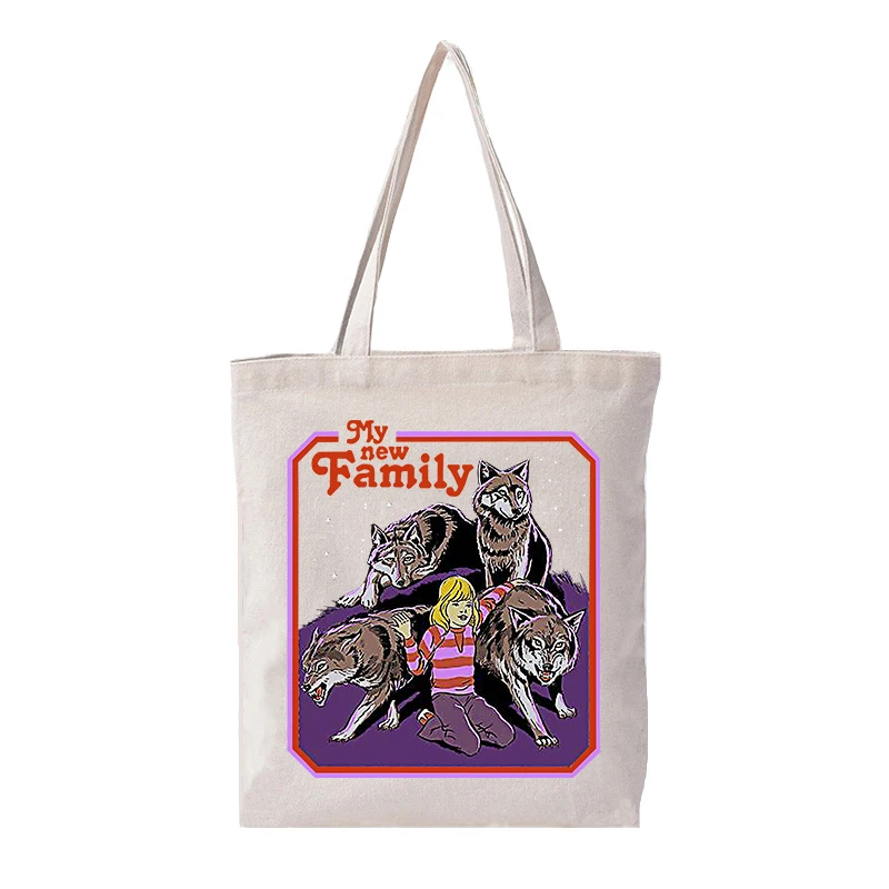 Женская Хлопковая сумка для покупок, Женская тканевая сумка на плечо, Экологичная сумка для хранения, многоразовая складная эко сумка для продуктов - Цвет: Beige T-04