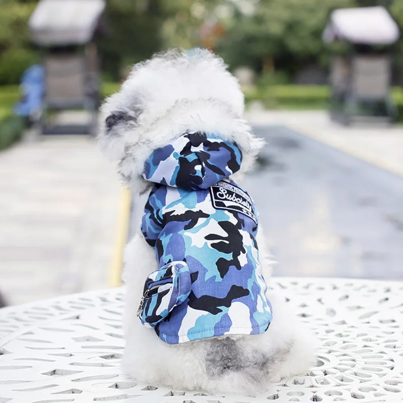 Теплая одежда для домашних собак камуфляжная одежда для домашних собак капюшон с мехом водонепроницаемый Jakcet для чихуахуа для маленьких и крупных собак XXL Q1
