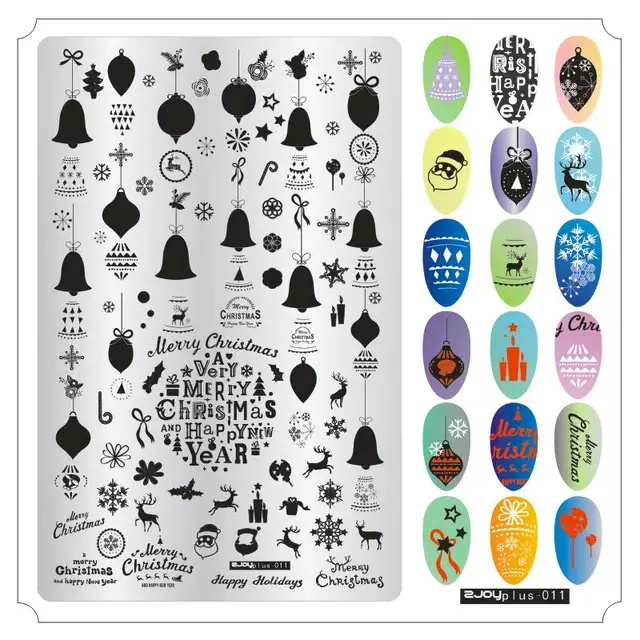 Big Size 9.5*14.5cm Nail Stamping Plates Flower/geometric shaped nail art template for DIY nail art decoration plate tools PLUS11