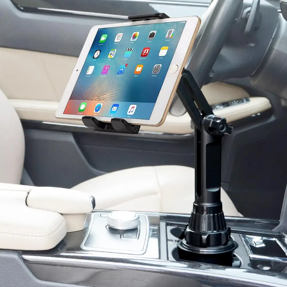 Universal 360 auto Tasse Halter Tablet Automobil Halterung Cradle für Apple  IPad Pro 12,9 Air 2019 Mini 4 für Samsung tab S7 plus 12,4 - AliExpress