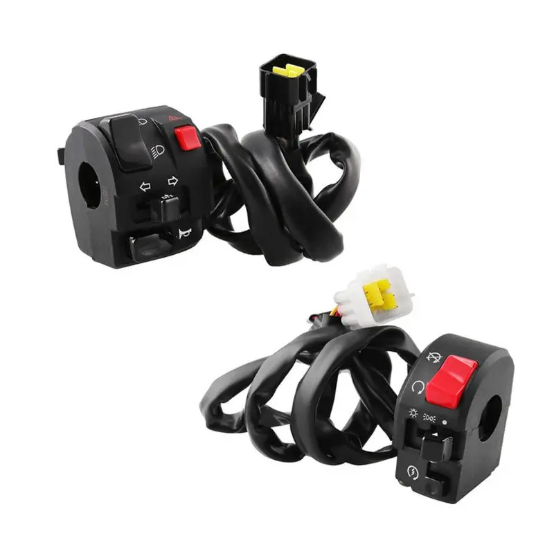 

22 mm Motorcycle Switch ATV Handlebar Controll Switches Left Right for Horn Button Turn Signal Electric Fog Lamp Light