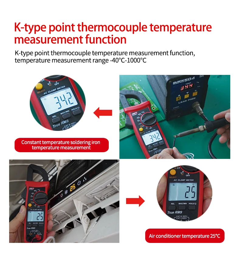 frequência de voltagem, ut202f, ut204r, ac dc