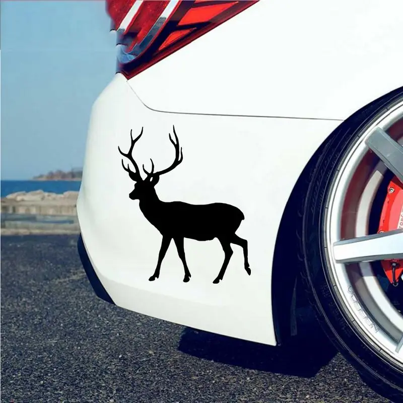 CS-10026# funny animal deer vinyl decal car sticker waterproof car stickers  on bumper rear window laptop Choose Size
