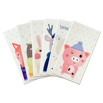 

Cartoon animal pattern 3D anti-collision wall stickers soft package kids room bedroom bed soft pack tatami foam wall stickers