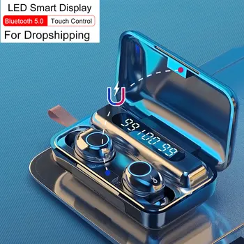 

Now F9 Bluetooth Wireless Headphone TWS 5.0 Earphone 9D Stereo Touch Headset Bass Noise Cancelling Sports Earbud With Microphone