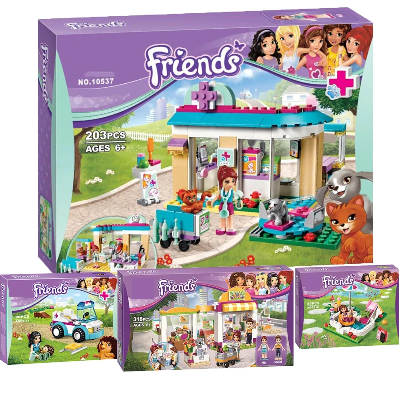 

New 203pcs Friends Series Set Emma Stephanie Mia Olivia Andrea Building Block Toy Girls 41085 Compatible With Christmas Gifts
