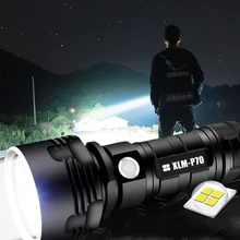 Z40YB07 XHP70 супер мощный светодиодный фонарь L2 тактический фонарь USB Перезаряжаемый Linterna водонепроницаемый фонарь ультра яркий фонарь