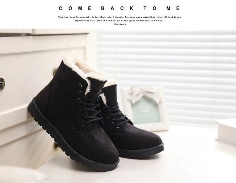 Зимние женские ботинки; Botas Mujer; женские ботинки; теплые зимние ботинки; женские ботильоны на меху со шнуровкой; женская зимняя обувь