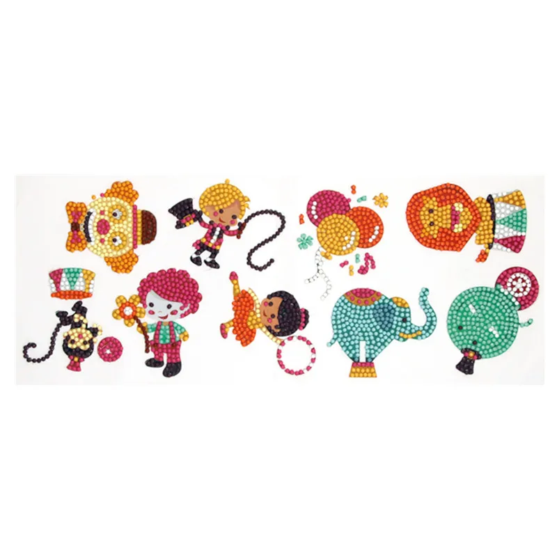 

Zoo Animal Diamond Painting Stickers Mini Pattern Paint With Diamonds Picture Of Rhinestone Kids Gift Cup Phone Book Decor