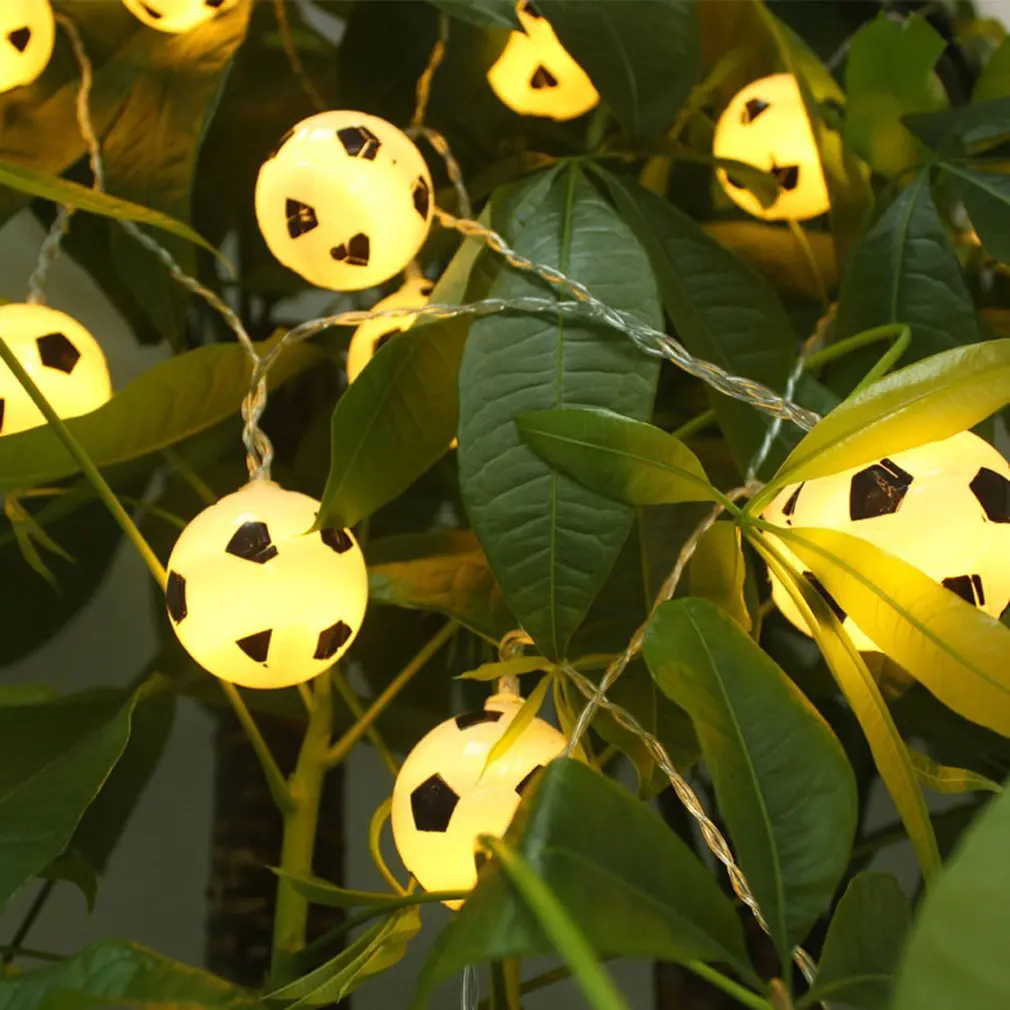 Football Fairy Light Christmas Lights Outdoor Led Decoracion Copper Wire String Light For Wedding Garland Party