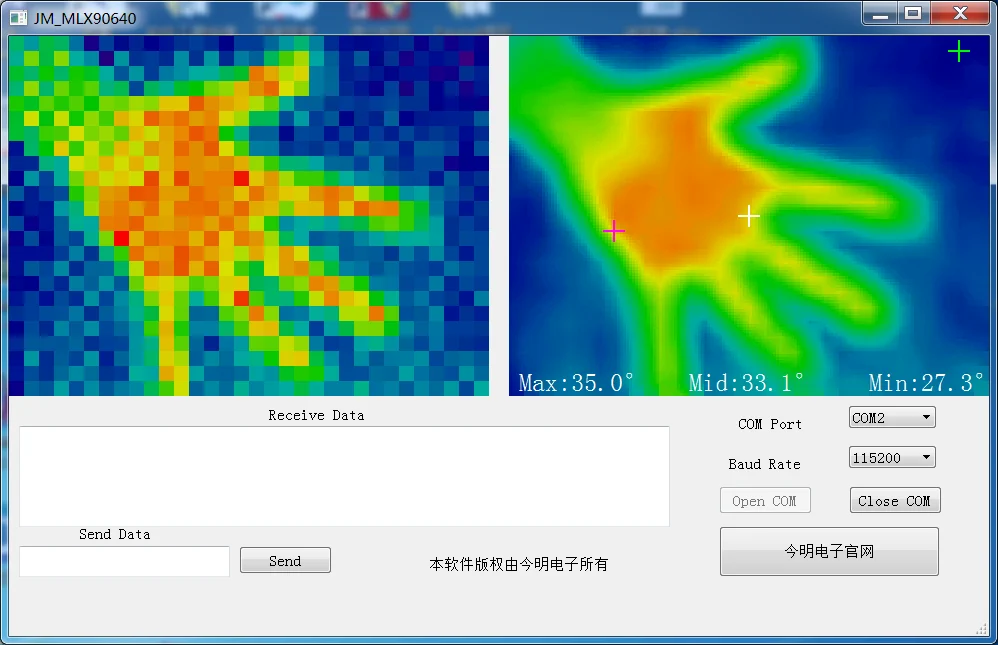 

DIY Thermal Camera Module Development Kit MLX90640 IR 32x24 Infrared Temperature Dot Matrix Sensor