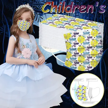 

Disposable Face Mask 3ply Ear Loop Masque Chirurgical Enfant Маска Non Многоразовая С Mask for nose And Mouth Proteccion Fashion