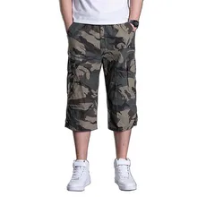 Летние мужские шорты, военный камуфляж карго шорты мужские повседневные пляжные шорты Свободные мешковатые прямые шорты большого размера плюс 4XL