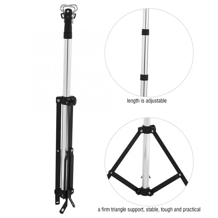 Multifunctional Outdoor Camping Light Lantern Aluminium Alloy Folding Tripod Stand BBQ Garden Hiking Survive Light Stand
