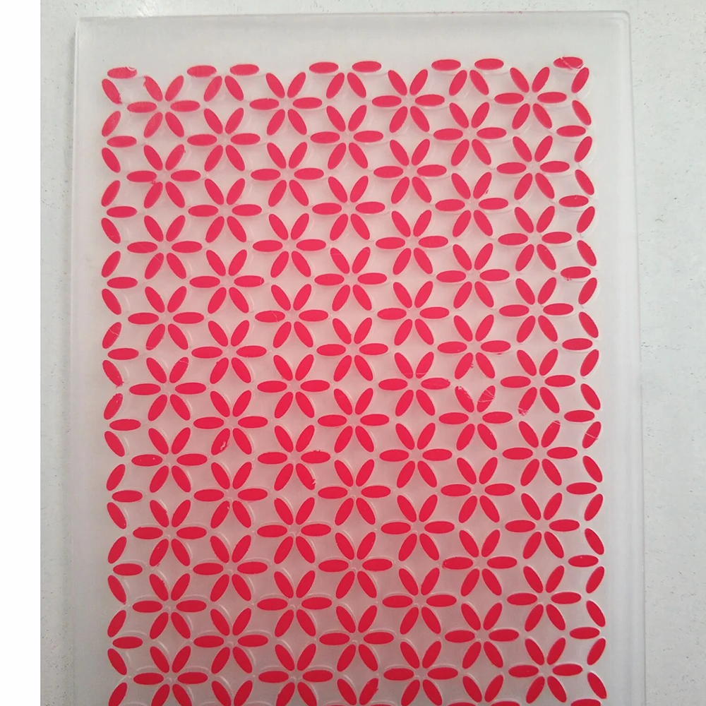 

Lychee Life DIY Hexagonal Flower Shaped Embossing Template Creative Embossing Folders For Nail Art Printing Decoration
