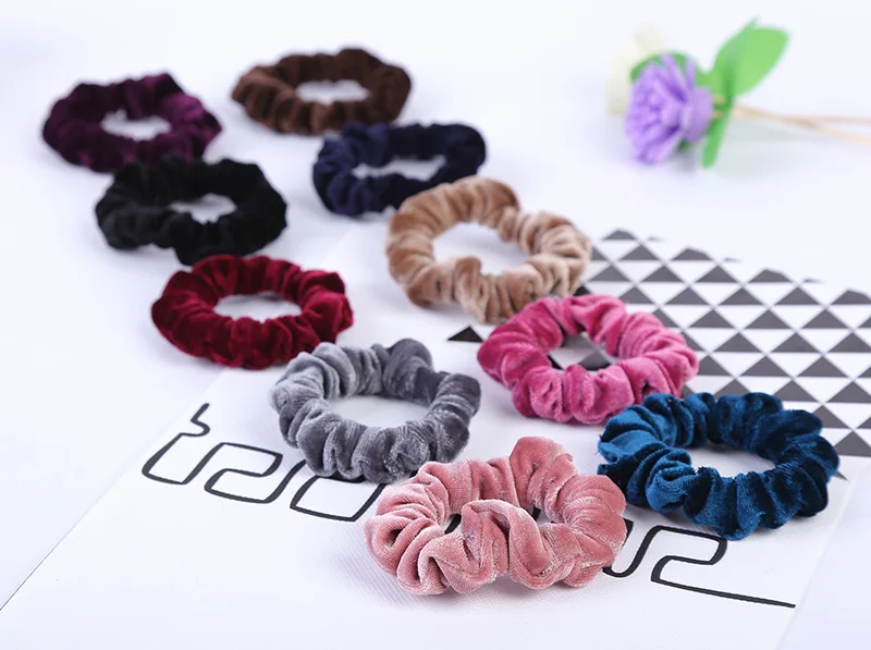 4/6 Pcs/Set Woman Fashion Scrunchies Velvet Hair Ties Girls Ponytail  Holders Rubber Band Elastic Hairband Hair Accessories - Price history &  Review, AliExpress Seller - RuoShui High Quality Hair bow Store