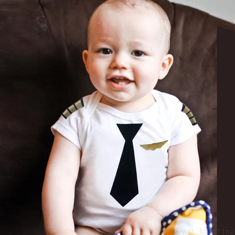 Baby Pilot Onesie Bodysuit for Kids Cute Newborn Romper Outfits Baby Grow for Infant Toddler Boys Girls Clothes