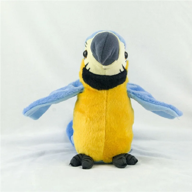 Cute Electric Talking Parrot Plush Toy Speaking Record Repeats