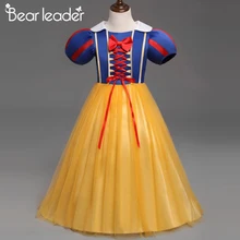 Bear Leader/платье Белоснежки для девочек; Детские платья принцессы; карнавальный костюм на Хэллоуин; нарядная одежда; Vestidos