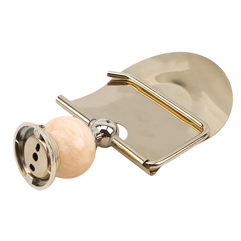 Gold Stainless Steel Bathroom Paper Holdere Paper Roll Holder Toilet Gold Paper Holder Tissue Box Bathroom Accessories