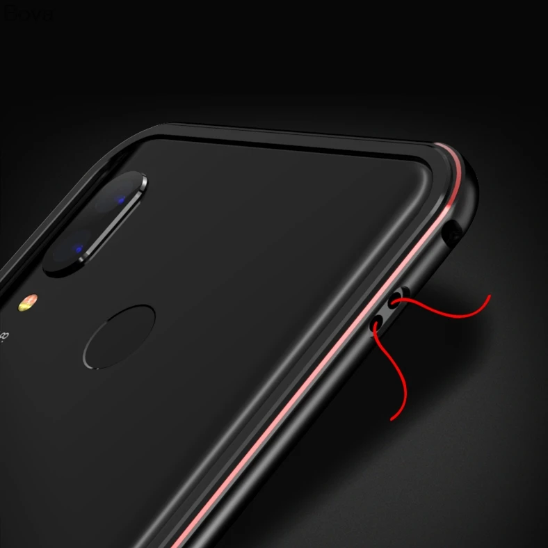 Чехол для huawei Nova 3, роскошный Ультратонкий алюминиевый бампер для huawei Nova 3i 3e+ 2 пленки(1 передняя+ 1 задняя