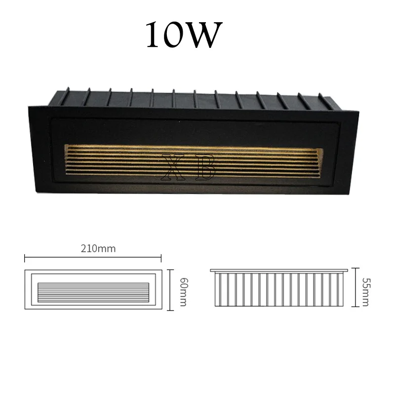 IP65 Outdoor Underground light DC12V Waterproof Stair Light Step Light Recessed buried lamp indoor Staircase Step lights 85-265V led underground light