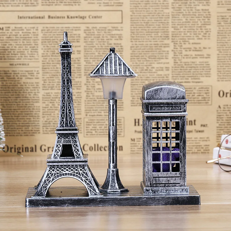 Антикварная Парижская башня уличный светильник декоративный светильник s led подарок настольный декоративный ночной Светильник