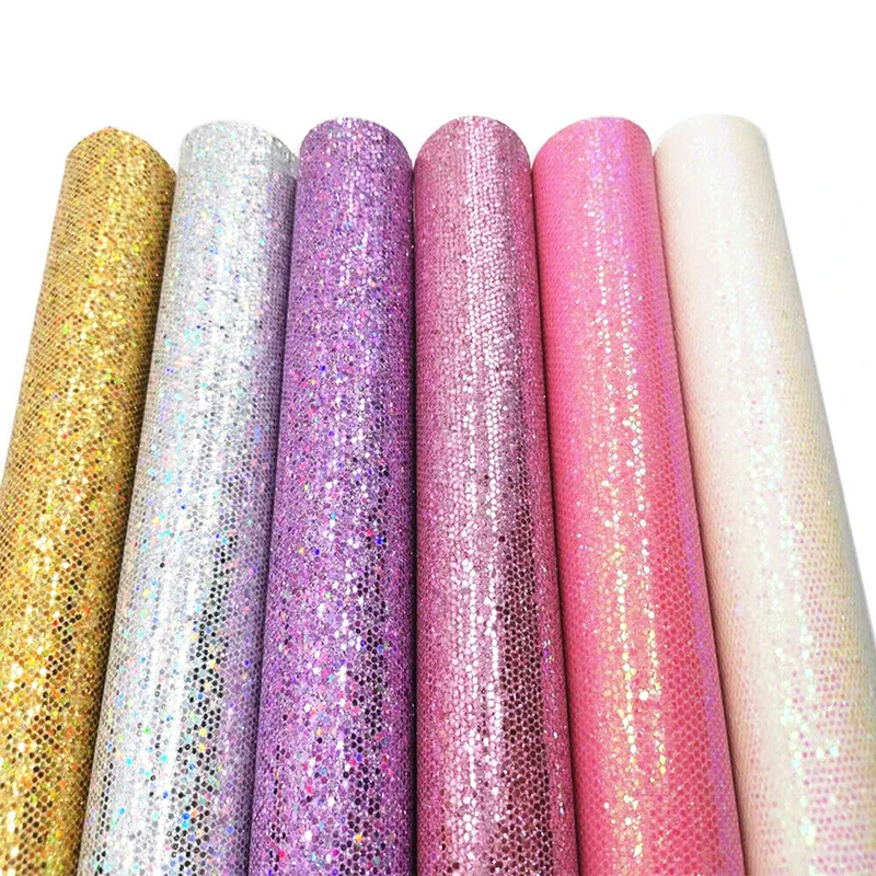 Self Adhesive Diamond Glitter Fabric PU Faux Leather Vinyl Stairs Wallpaper Sticker Border Decor Craft Bow Material DIY 20X120cm