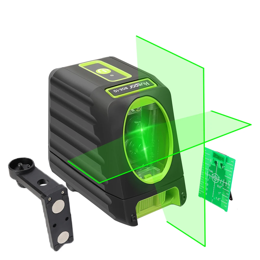 Huepar самонивелирующиеся вертикальные и горизонтальные лазеры зеленый луч перекрестная линия лазерный уровень 150 градусов 510нм Nivel лазер для наружного использования