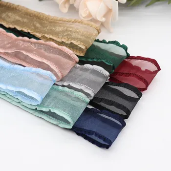 

10 Yards 1"25MM/1.5'' 38MM Falbala Ruffled Organza Ribbons For Hair Bows DIY Handmade Materials M20010103