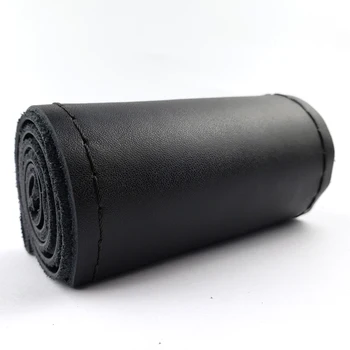

Steering Wheel Cover With Needle and Thread Leather Steering Covers For Car Auto Accessories