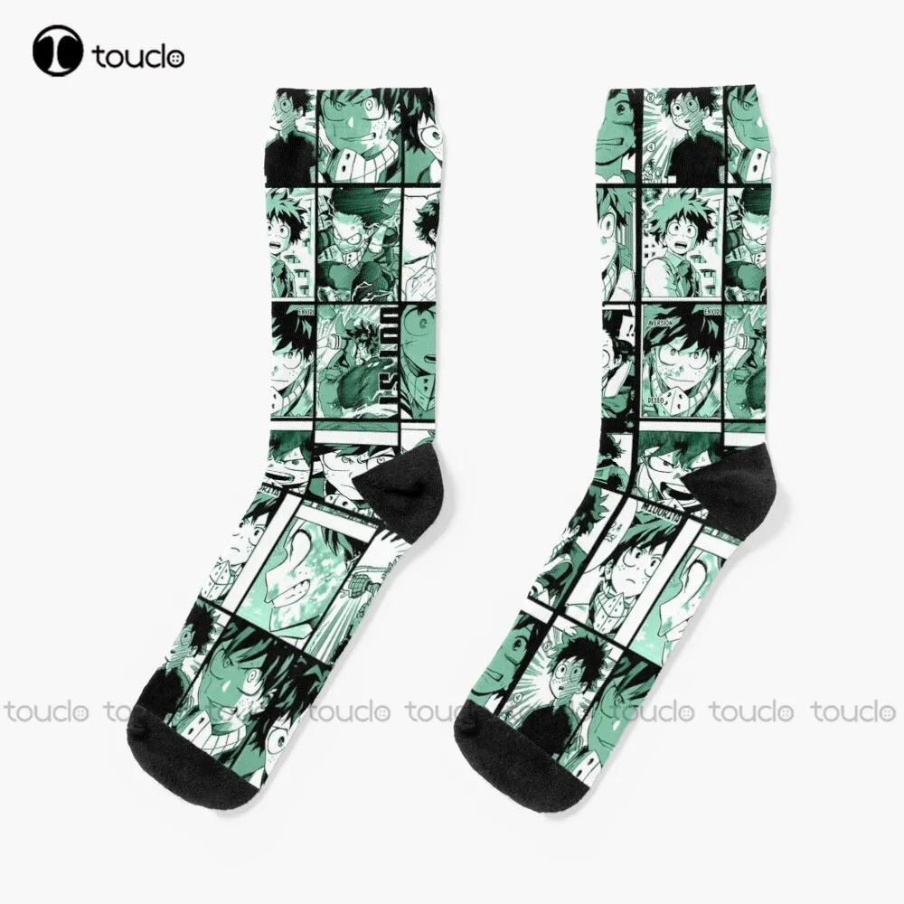 

Midoriya Izuku Collage Color Version Socks Winter Socks Christmas New Year Thanksgiving Day Gift Unisex Adult Teen Youth Socks