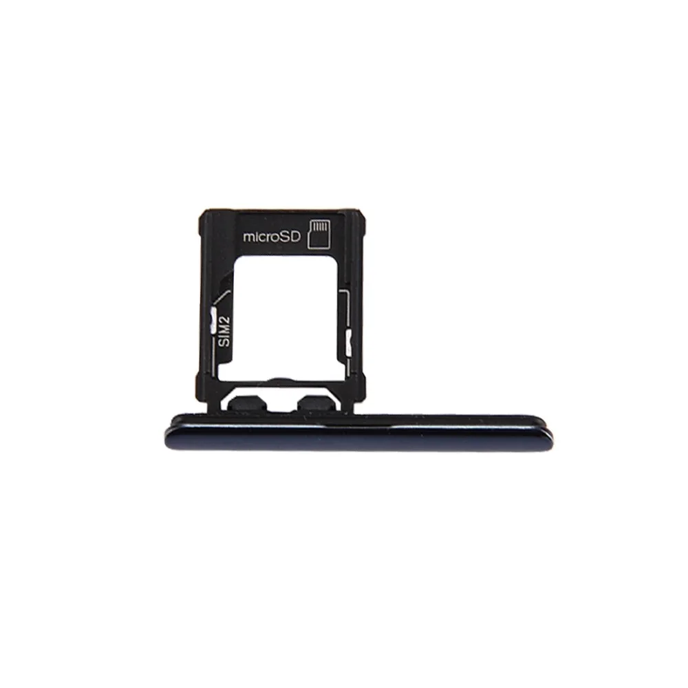 

For Sony Xperia XZ Premium (Dual SIM Version) New Micro SD / SIM Card Tray + Card Slot Port Dust Plug Replacement Part